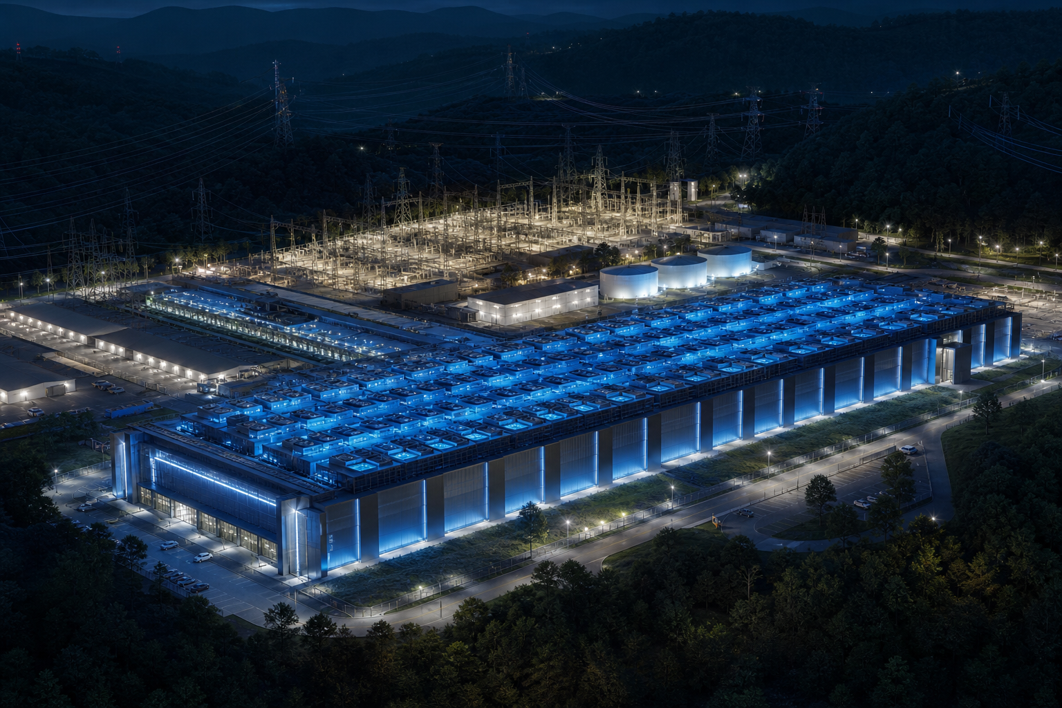 Massive GPU data centre in West Virginia mountains — 460MW Anthropic compute scale