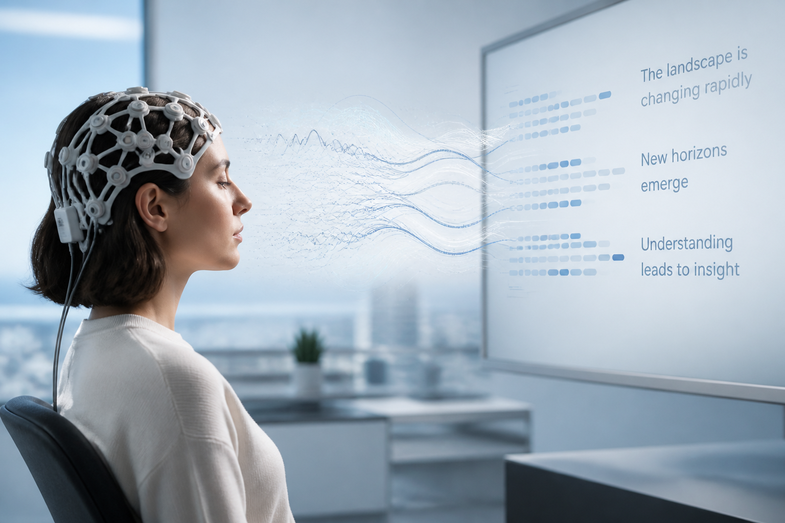Neural signals resolving into language tokens
