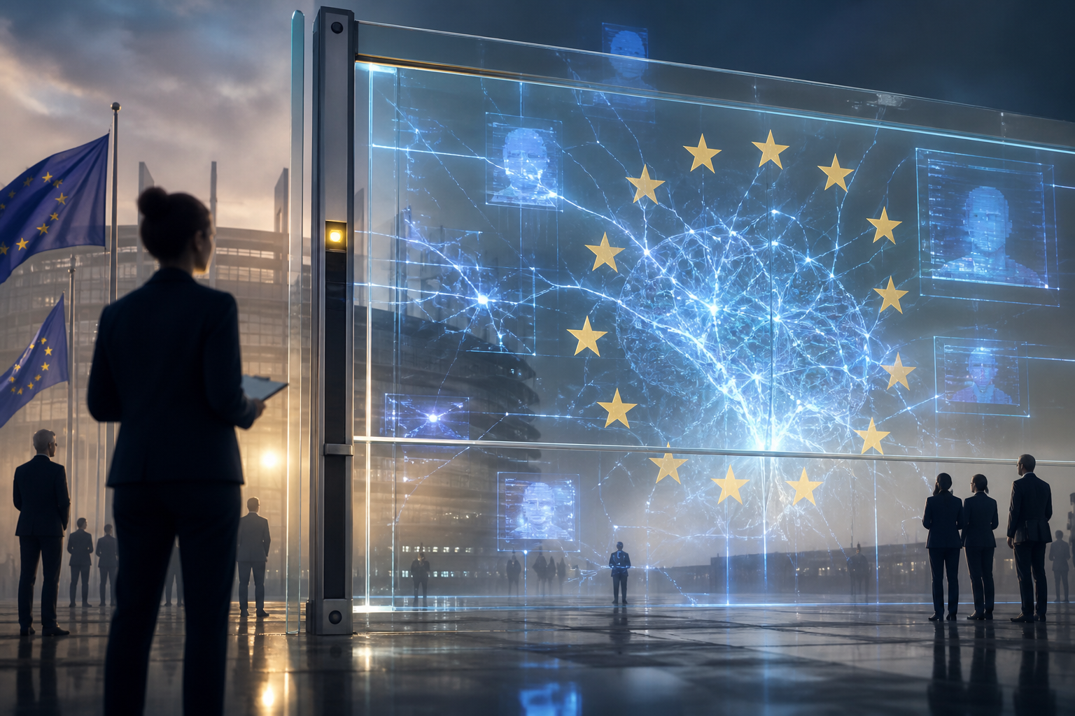 AI neural network behind European regulatory barrier with synthetic content labelling duties